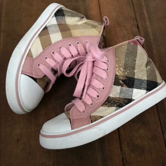Burberry Other - Burberry high top toddler shoes